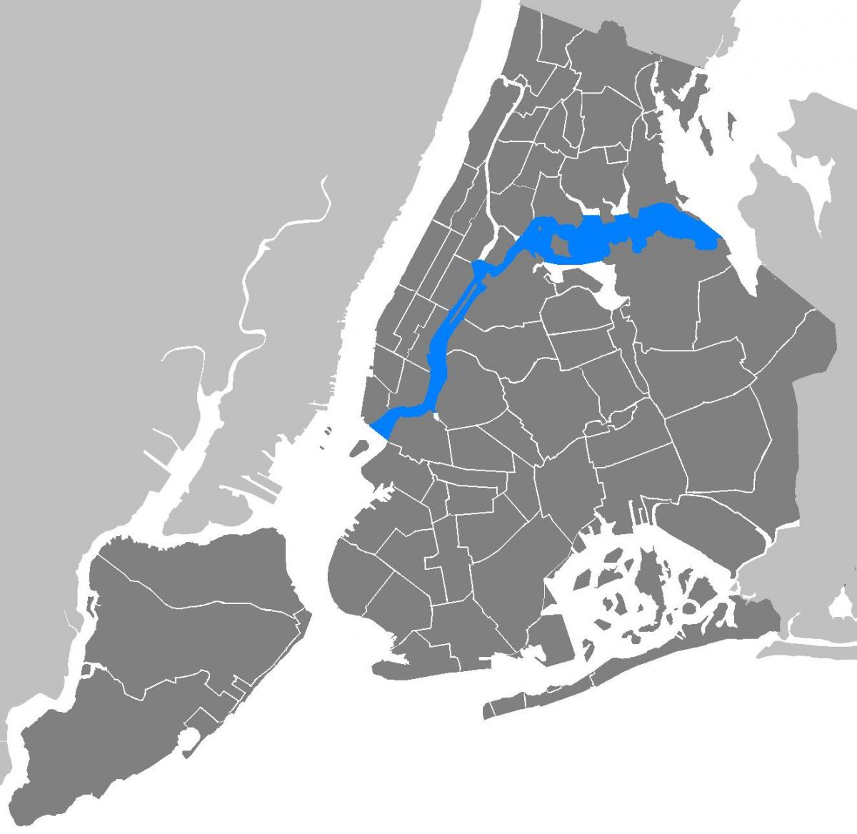 kart over Manhattan vektor
