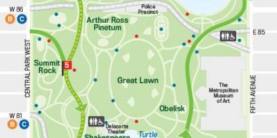 Sykkel kart over central park