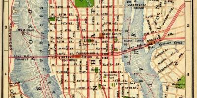 Kart over gamle Manhattan