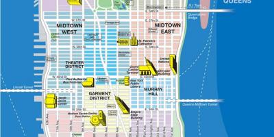 Kart over gatene i Manhattan