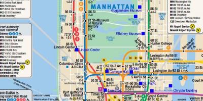Manhattan jernbane kart