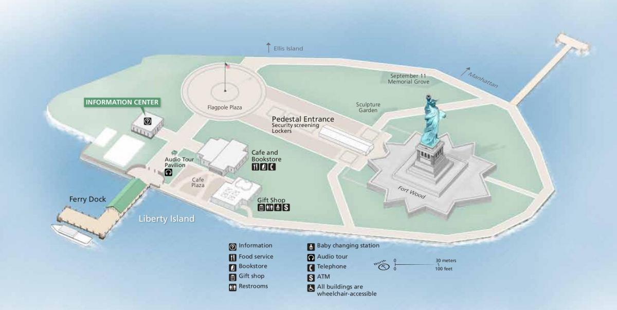 kart av statue of liberty