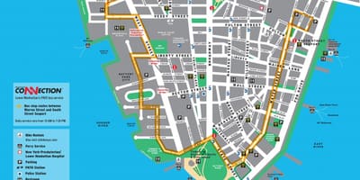 Nedre Manhattan walking tour kart