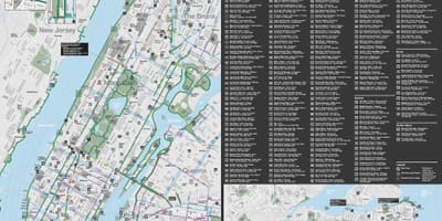 Manhattan sykling kart